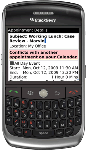 Outlook BlackBerry Sync