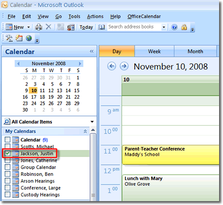 Outlook group calendar vs shared calendar 2016